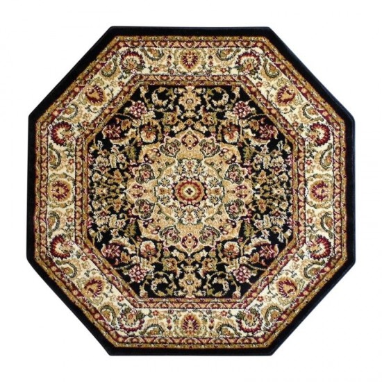 Black 7x7 Persian Area Rug