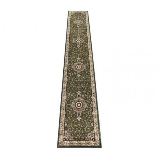 Green 3x15 Persian Area Rug