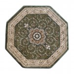 Green 4x4 Persian Area Rug