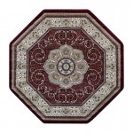 Burgundy 5x5 Persian Area Rug