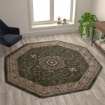 Green 7x7 Persian Area Rug