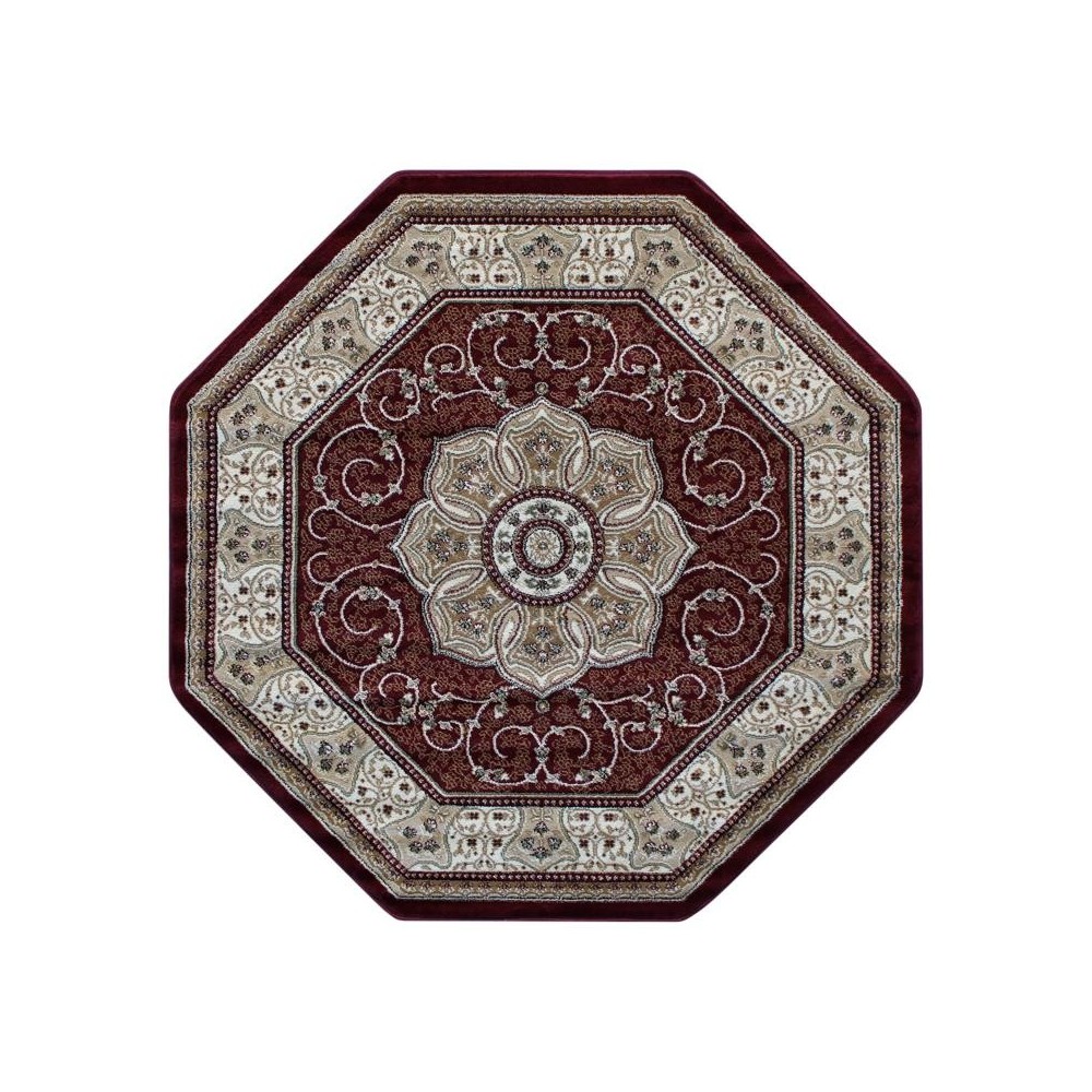 Portman Collection Burgundy 7x7 Persian Area Rug