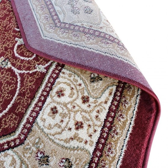 Portman Collection Burgundy 7x7 Persian Area Rug