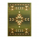 Green 5x7 Southwest Area Rug