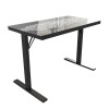 43" Black LED Gaming Desk