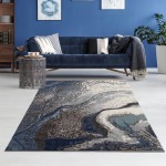 Titanium-Is_00_03_Blue-Aqua-5.3 X 8.1 Area Rug