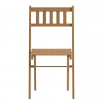 2PK Natural Acacia Wood Chairs