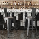Clear Coat 30" Stool-Gray Seat
