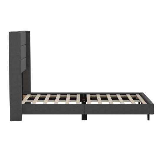 Charcoal Full Platform Bed