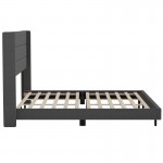 Charcoal King Platform Bed