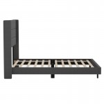 Charcoal Queen Platform Bed