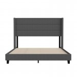 Charcoal Queen Platform Bed