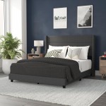 Charcoal Queen Platform Bed