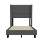 Charcoal Twin Platform Bed