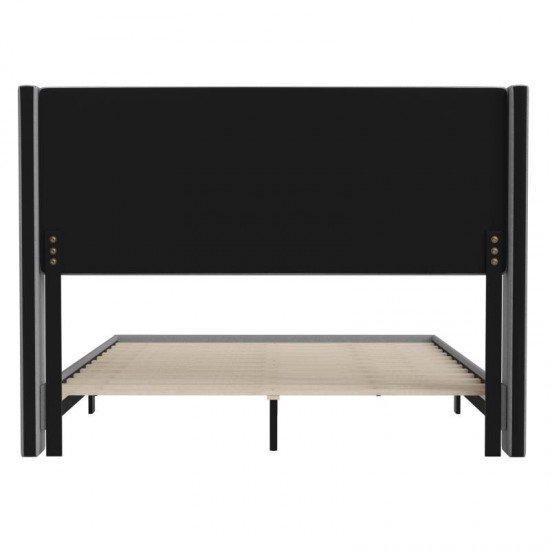 Gray Queen Platform Bed