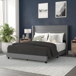 Gray Queen Platform Bed