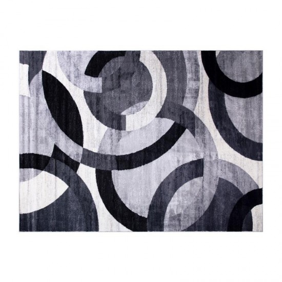 5x7 Black/Gray Area Rug