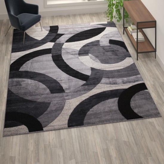 8x10 Black/Gray Area Rug