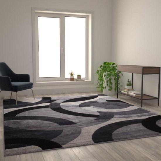 8x10 Black/Gray Area Rug