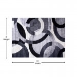 8x10 Black/Gray Area Rug