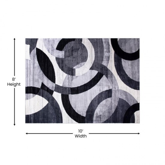 8x10 Black/Gray Area Rug