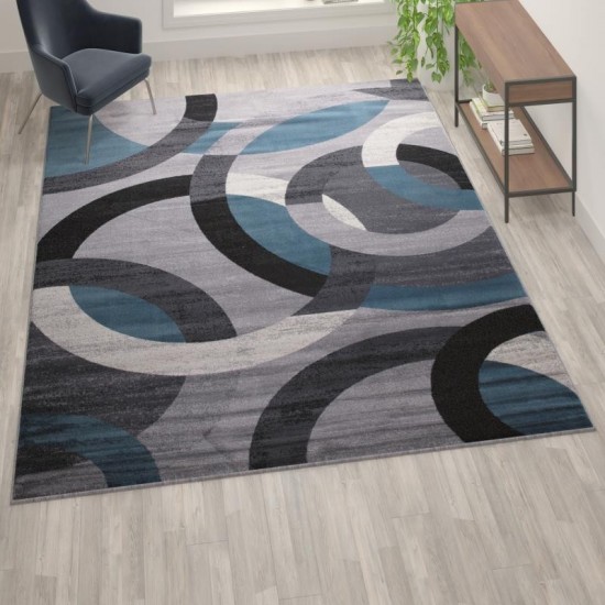 8x10 Blue/Gray Area Rug