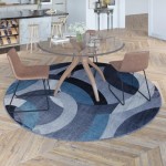 8x8 RD Blue/Gray Area Rug