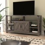 60" Coastal Gray TV Stand