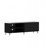 60" Black Storage TV Stand