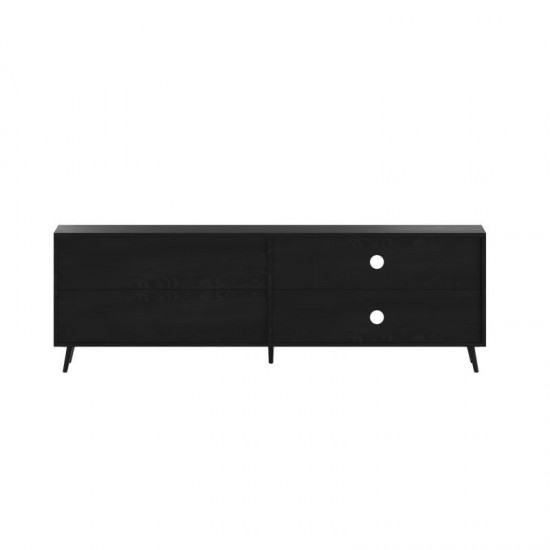 60" Black Storage TV Stand