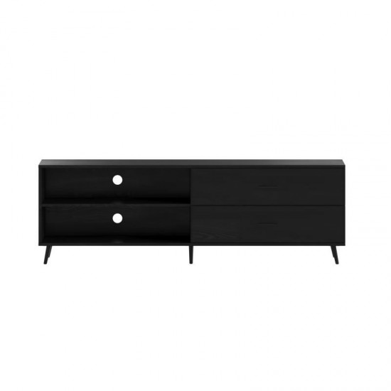 60" Black Storage TV Stand