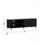 60" Black Storage TV Stand