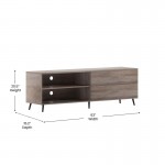 60" Walnut Storage TV Stand