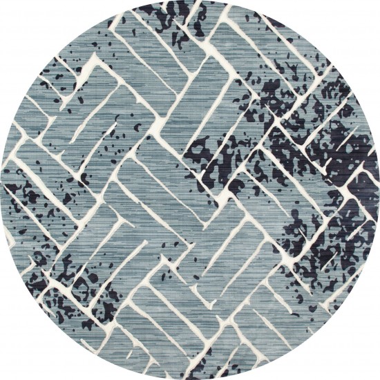 Titanium-Is_00_09_Aqua-6.7 X 9.6 Area Rug