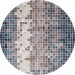 Titanium-Is_00_2606_Aqua-Round 7.10 Area Rug