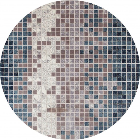 Titanium-Is_00_2606_Aqua-Round 7.10 Area Rug