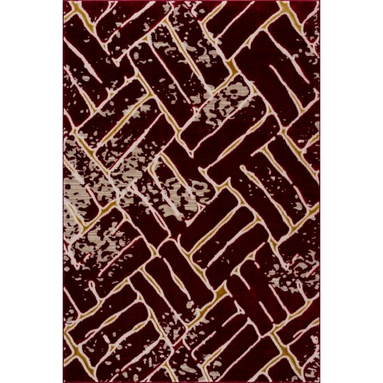 Titanium-Tm10R-Red-Canada-Cis010R58-5.3X7.6-160X230 Area Rug