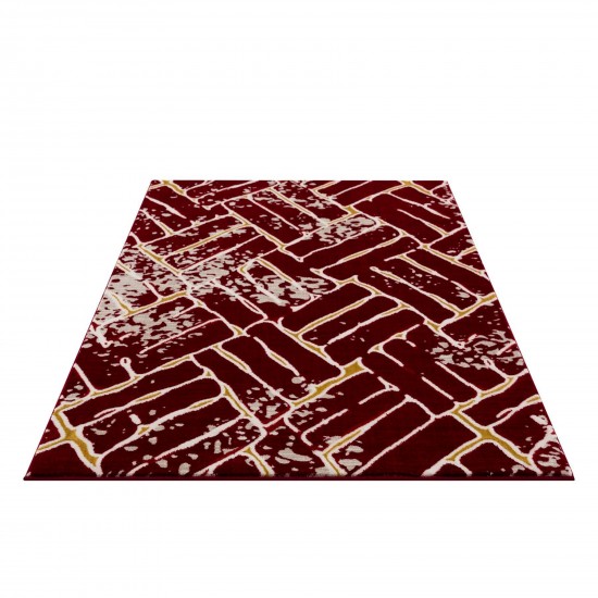 Titanium-Tm10R-Red-Canada-Cis010R58-5.3X7.6-160X230 Area Rug