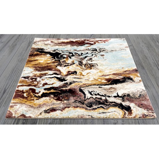 Titanium-Tm8786-Rednavy-Canada-Cis878658-5.3X8.1-160X230 Area Rug