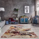 Titanium-Tm8786-Rednavy-Canada-Cis878658-5.3X8.1-160X230 Area Rug