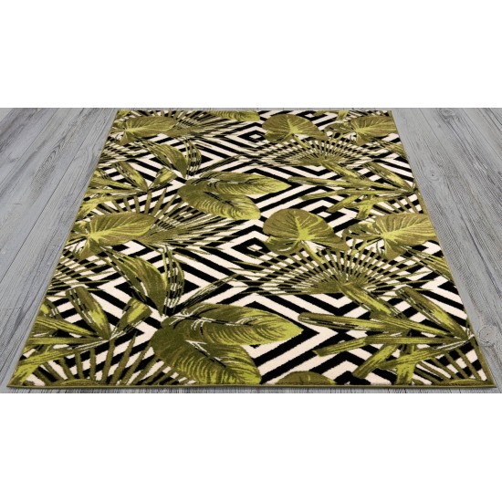 Twist-1815 Palm Rug 5.3 X 7.6 Area Rug