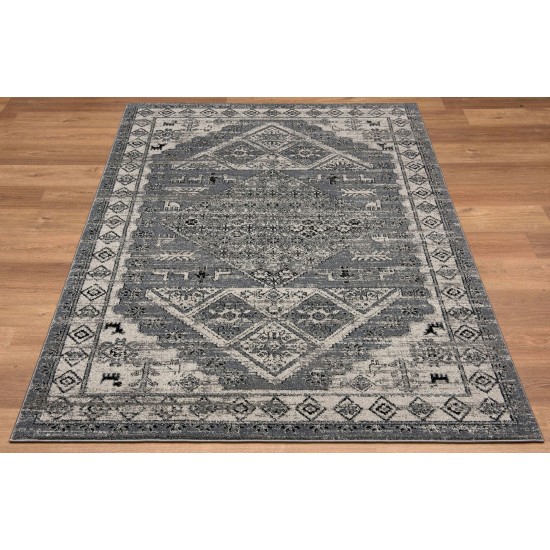 Twist-Ls1886-Gray-7.10 X 10.6 Area Rug