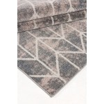 Twist-Ls1892-Black-Gray-5.3 X 7.6 Area Rug