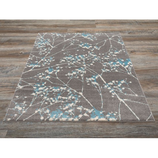 Twist-Tw10653-Gray_Blue-5.3 X 7.6 Area Rug