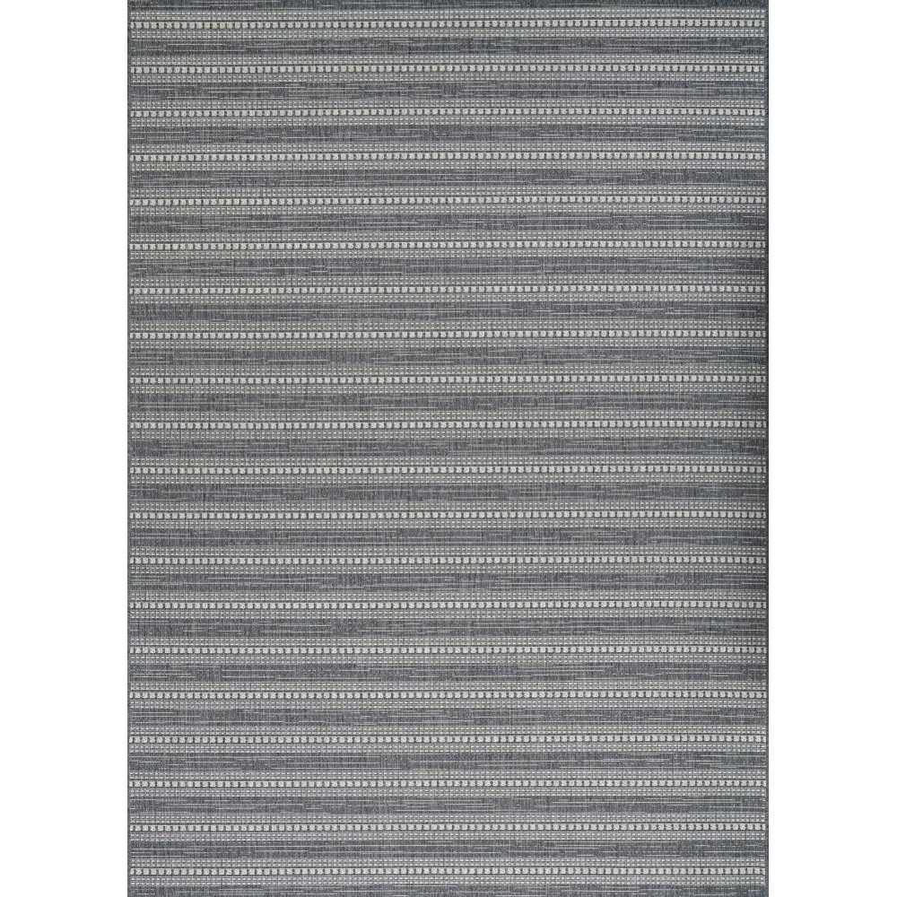 Couristan Afuera Beachcomber Anthracite-Sand Rug 2' x 3'7"