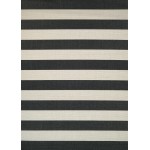 Couristan Afuera Yacht Club Onyx-Ivory Rug 6\'6" x 9\'6"