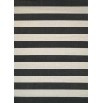 Couristan Afuera Yacht Club Onyx-Ivory Rug 7'10" x 10'9"