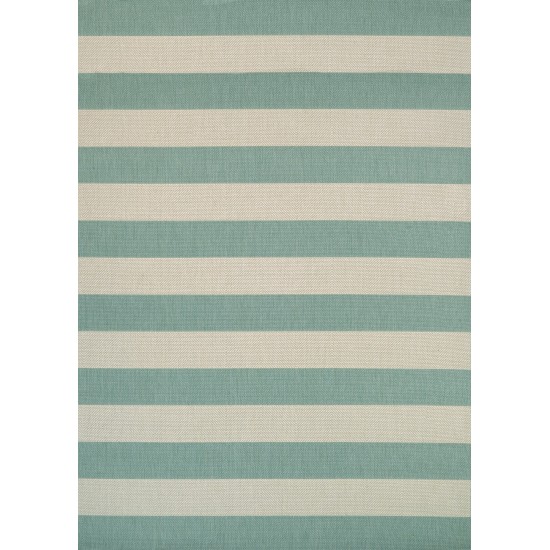 Couristan Afuera Yacht Club Sea Mist-Ivory Rug 2' x 3'7"