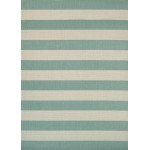 Couristan Afuera Yacht Club Sea Mist-Ivory Rug 3'11" x 5'7"