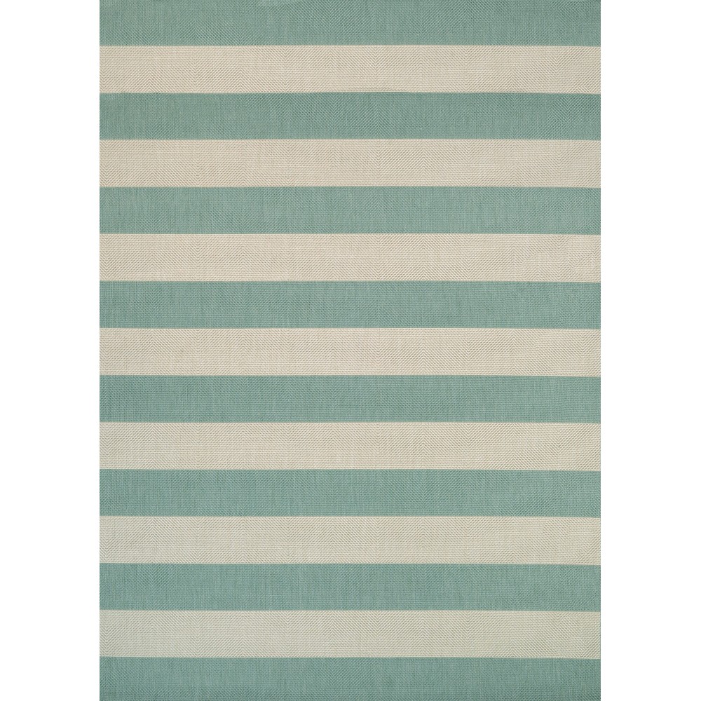 Couristan Afuera Yacht Club Sea Mist-Ivory Rug 3'11" x 5'7"